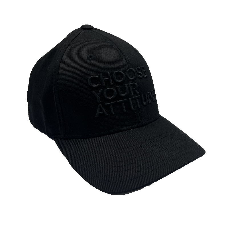 Choose Your Attitude Wordmark Puff Fitted Hat