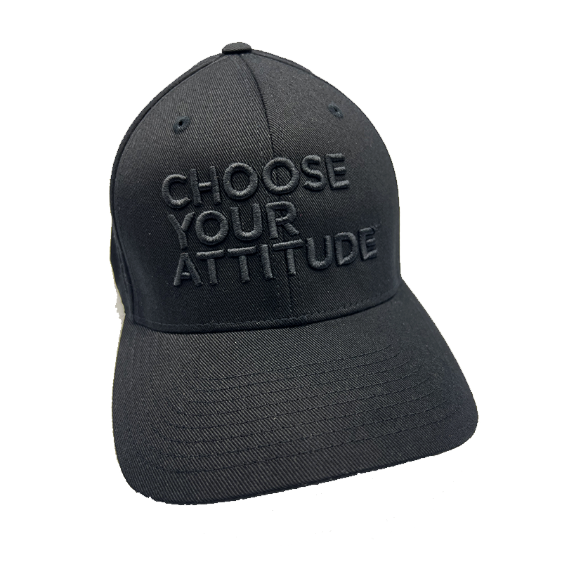 Choose Your Attitude Wordmark Puff Fitted Hat